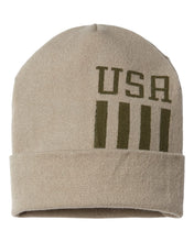 Load image into Gallery viewer, Khaki USA Beanie