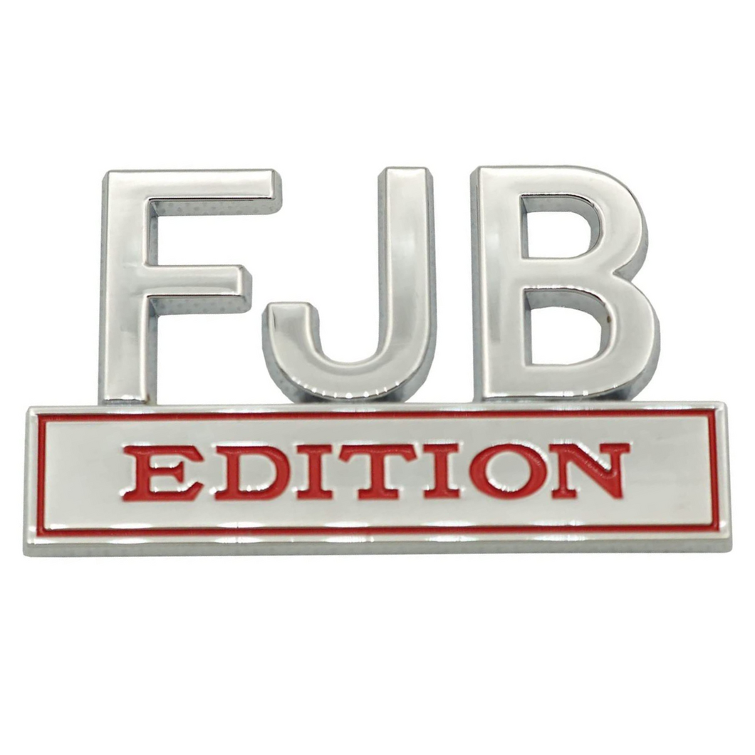 FJB Emblem - Chrome & Red