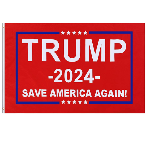 Trump 2024 Flag (Red)