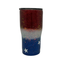 Load image into Gallery viewer, 20 oz. Stars and Stripes Glitter Tumbler