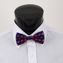 Load image into Gallery viewer, Republican Banded Bowtie - Blue