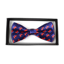 Load image into Gallery viewer, Republican Banded Bowtie - Blue