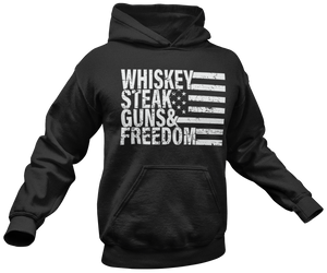 Whiskey Steak Guns & Freedom Hoodie