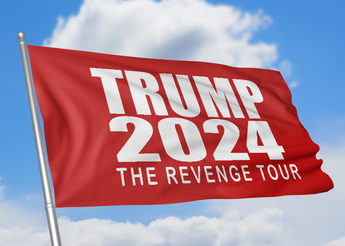 Trump 2024 The Revenge Tour Flag
