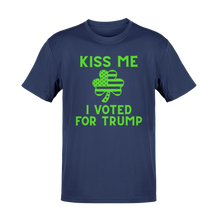 Load image into Gallery viewer, Kiss Me I Voted For Trump, St. Patrick's Day Tee