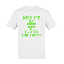 Load image into Gallery viewer, Kiss Me I Voted For Trump, St. Patrick's Day Tee