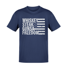 Load image into Gallery viewer, Whiskey Steak Guns &amp; Freedom Tee