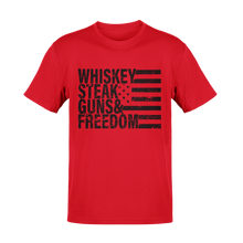 Load image into Gallery viewer, Whiskey Steak Guns &amp; Freedom Tee