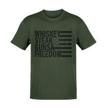 Load image into Gallery viewer, Whiskey Steak Guns &amp; Freedom Tee