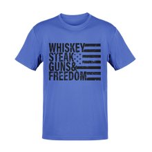 Load image into Gallery viewer, Whiskey Steak Guns &amp; Freedom Tee