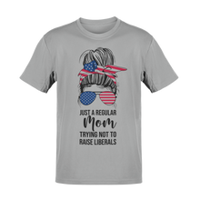 Load image into Gallery viewer, Just a Regular Mom Trying Not To Raise Liberals Tee