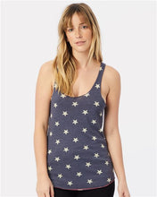 Load image into Gallery viewer, Women&#39;s Navy Stars Racerback Tank