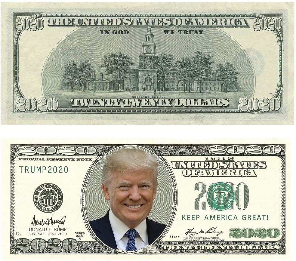 Trump 2020 Dollar Bills-Pack of 100 – Crusader Outlet