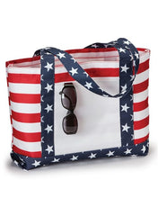 Load image into Gallery viewer, American Flag Boater Tote