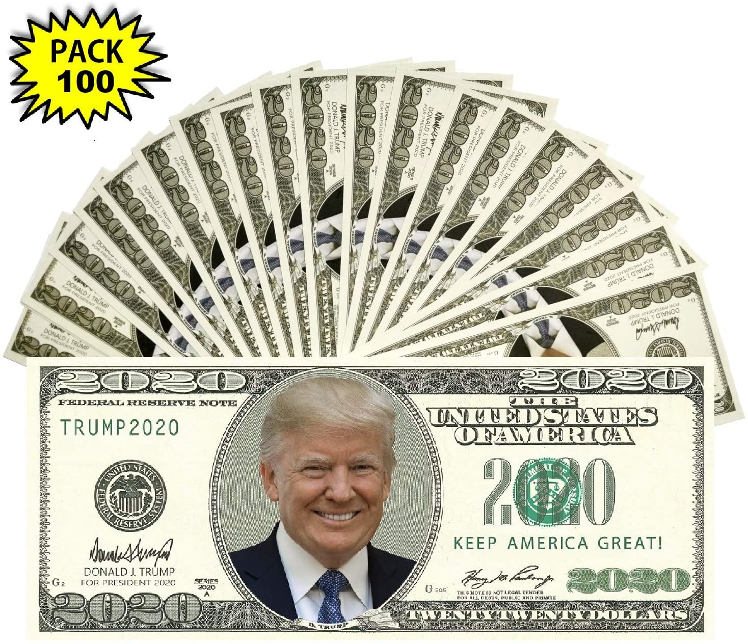 Donald Trump 2024 Re-Election Limited Edition Novelty Dollar Bill Donald Trump 2024 Re-Election Limited Edition Novelty Dollar Bill