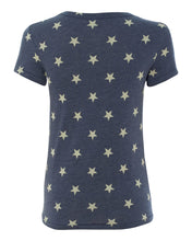 Load image into Gallery viewer, Women&#39;s Navy Stars Tee