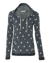 Load image into Gallery viewer, Women&#39;s Navy Stars Hoodie