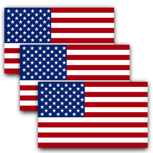 American Flag Decal (Pack of 3)