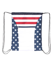 Load image into Gallery viewer, American Flag Drawstring Bag