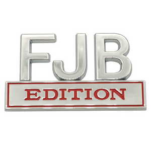 FJB Emblem - Chrome & Red