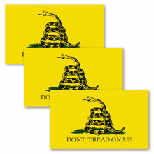 Load image into Gallery viewer, Don&#39;t Tread On Me Decal (Pack of 3)