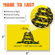 Load image into Gallery viewer, Don&#39;t Tread On Me Decal (Pack of 3)