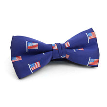 Load image into Gallery viewer, American Flag Bowtie - Blue