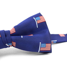 Load image into Gallery viewer, American Flag Bowtie - Blue