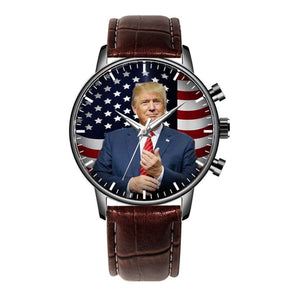 Donald Trump Leather Watch