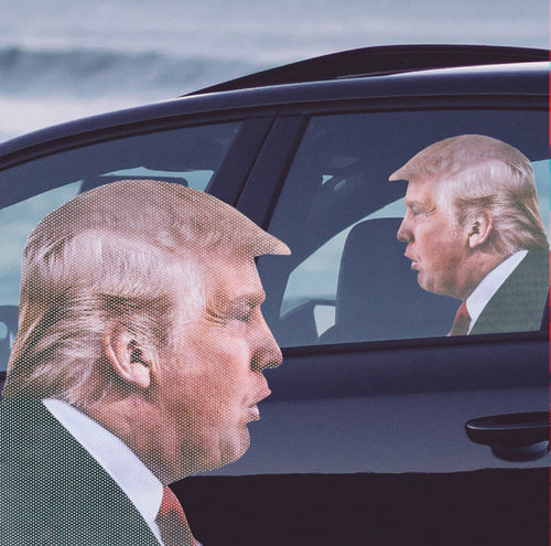 Ride With Trump Car Window Decal