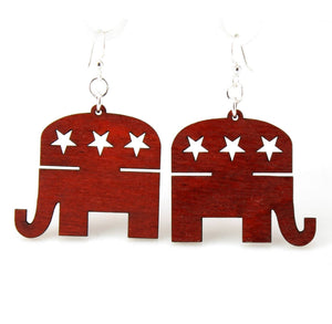 Republican Elephant Earrings