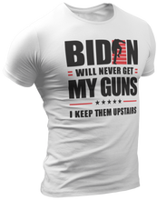 Load image into Gallery viewer, Biden Will Never Get My Guns Tee