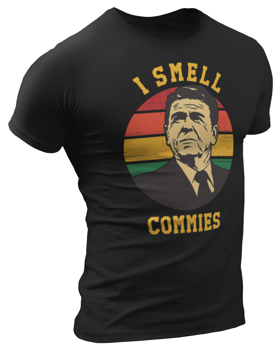 I Smell Commies Ronald Reagan Tee