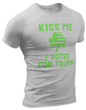 Load image into Gallery viewer, Kiss Me I Voted For Trump, St. Patrick&#39;s Day Tee