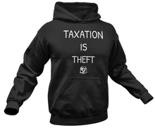 Load image into Gallery viewer, Taxation Is Theft AOC Parody Hoodie