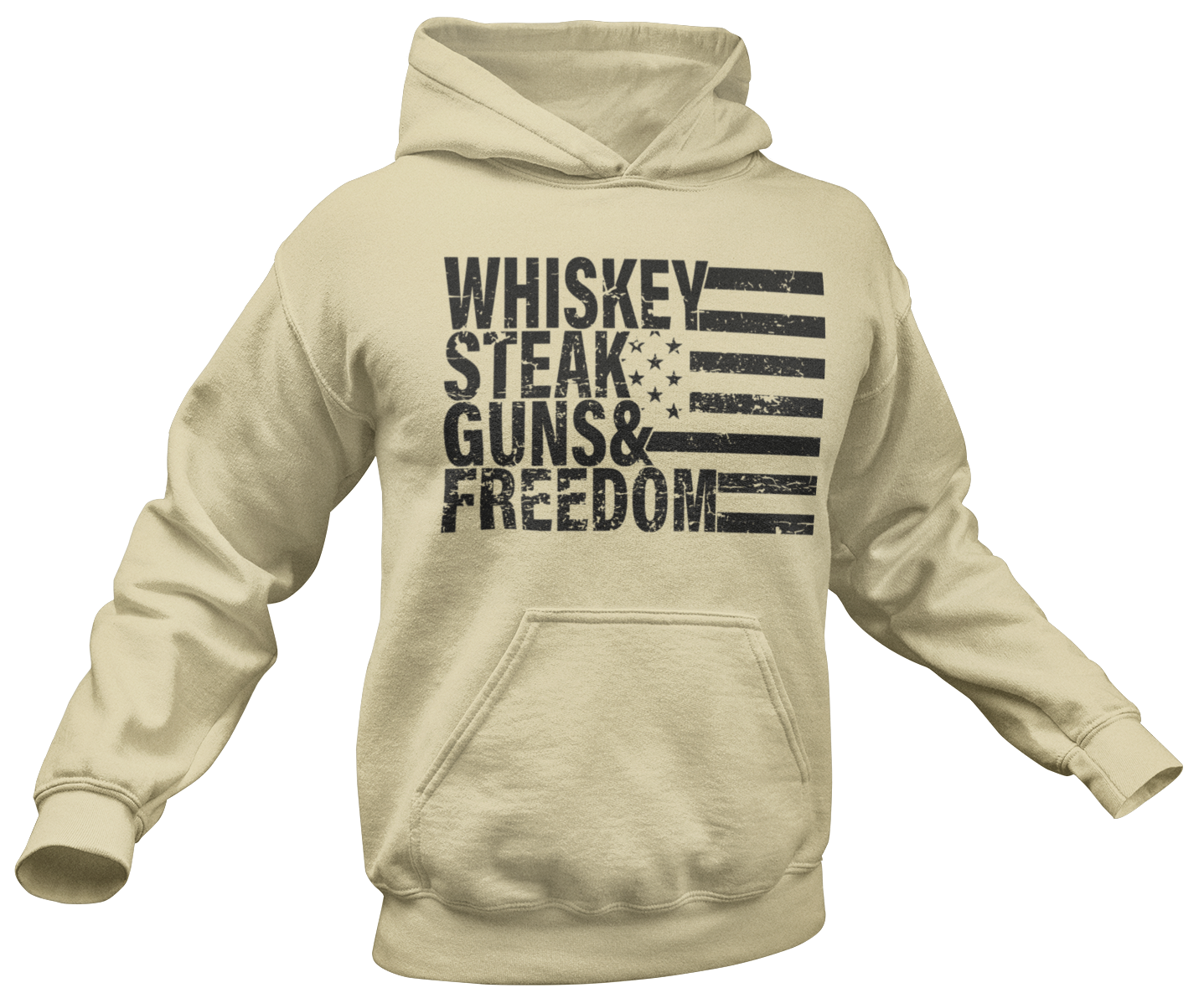 Whiskey Steak Guns & Freedom Hoodie