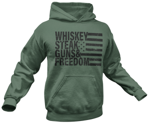 Whiskey Steak Guns & Freedom Hoodie