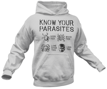 Load image into Gallery viewer, Know Your Parasites Hoodie