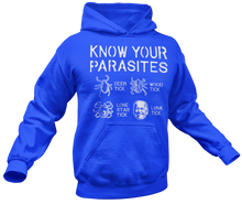 Load image into Gallery viewer, Know Your Parasites Hoodie