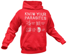 Load image into Gallery viewer, Know Your Parasites Hoodie