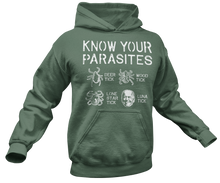 Load image into Gallery viewer, Know Your Parasites Hoodie