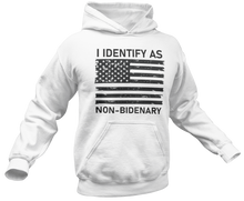 Load image into Gallery viewer, I Identify As Non-Bidenary Hoodie