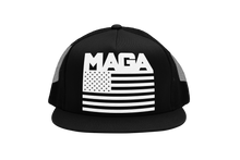 Load image into Gallery viewer, MAGA Flag Trucker Hat