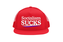 Load image into Gallery viewer, Socialism Sucks Trucker Hat