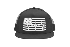 American Heartbeat Trucker Hat