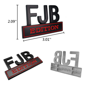 FJB Emblem - Black & Red