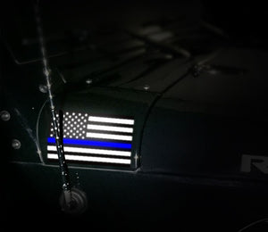 Thin Blue Line USA Flag Decal (Pack of 3)