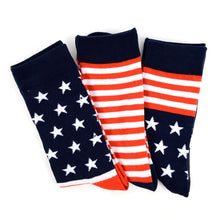 Load image into Gallery viewer, 3 Pack USA American Flag Socks (Women&#39;s)