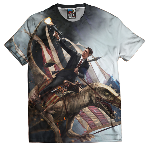 Ronald Reagan Velociraptor Tee (Clearance)