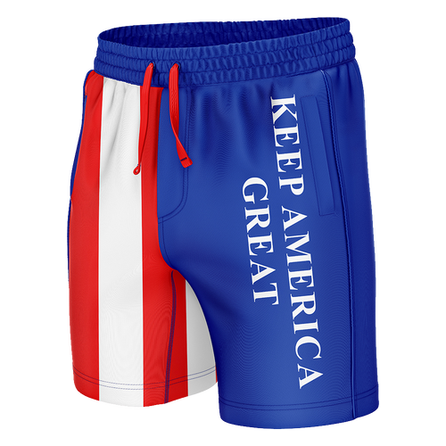 Keep America Great American Flag Swim Trunks (Clearance)